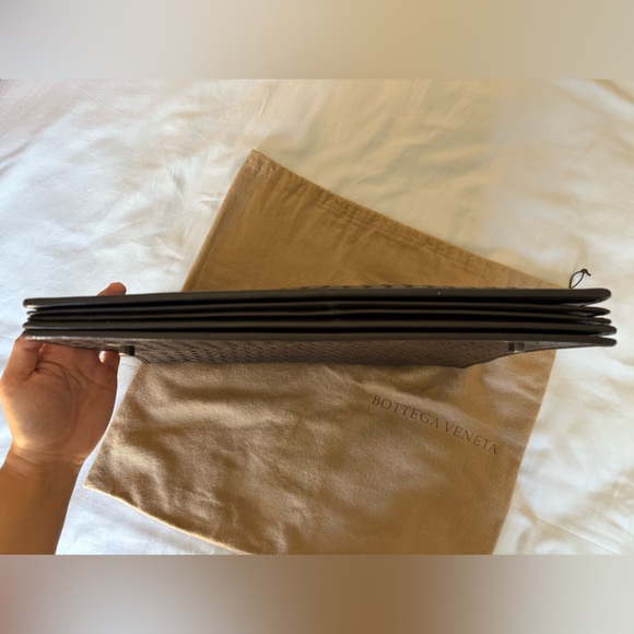 Bottega Veneta Dark Brown Woven Briefcase - Picture 10 of 16